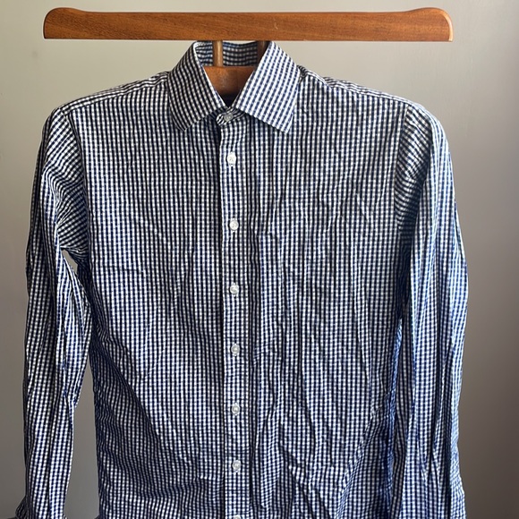 Thomas Pink of Jermyn street London size 14.5 slim fit seersucker shirt - Picture 2 of 8